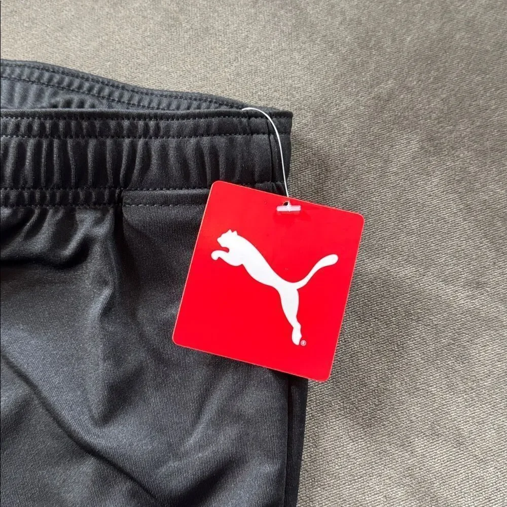 Men’s Puma Black Knit Athletic Sport Shorts Size L NWT